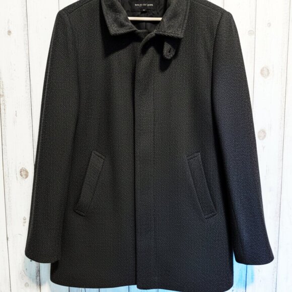 🧥 CIGLIANO Stylish Italian Coat Men's Sz (M) Dark Gray Wool Blend Winter Jacket - Picture 7 of 11